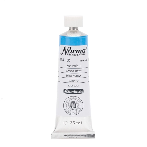 Norma Öl Farbe 35 ml, Azure blue (g.P. 1L= 225,42€)